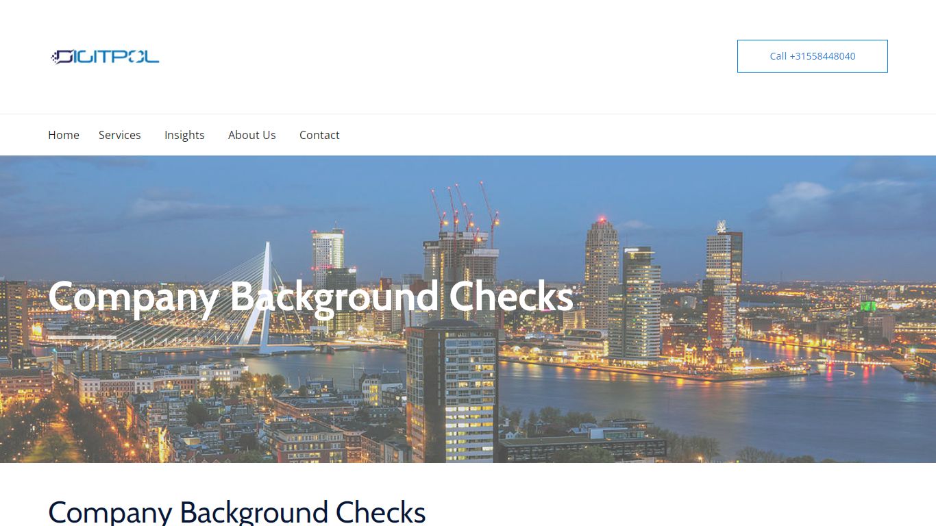 Company Background Checks - DIGITPOL